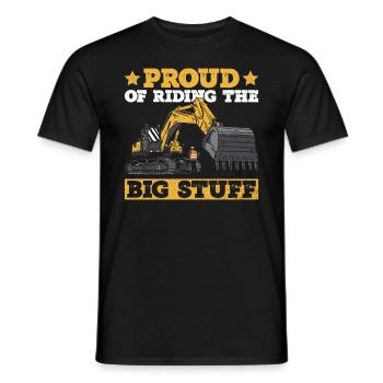 Bagger Baggern Und Schwermaschinenführer - Männer T-Shirt - Schwarz - Vorne - AI Model Male 178 light (178cm)