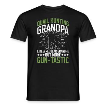 Wachteljäger Opa Wachtel Jäger - T-shirt homme - noir - Devant - AI Model Male 178 light (178cm)