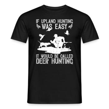 Wachteljäger - T-shirt homme - noir - Devant - AI Model Male 178 light (178cm)