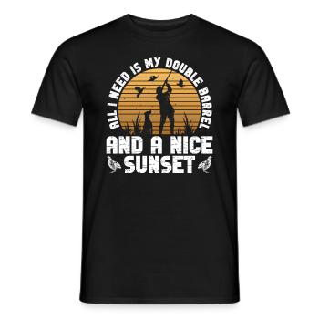 Wachtel Jäger Wachteljagd Jagen - Männer T-Shirt - Schwarz - Vorne - AI Model Male 178 light (178cm)