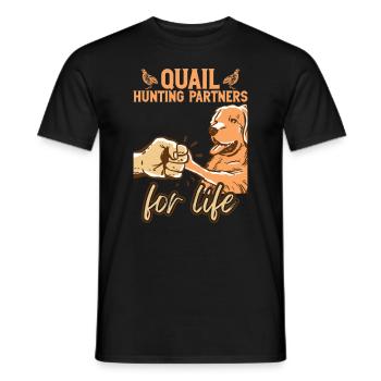 Wachteljagd Partner Wachteljäger Wachtel Jagen - T-shirt homme - noir - Devant - AI Model Male 178 light (178cm)