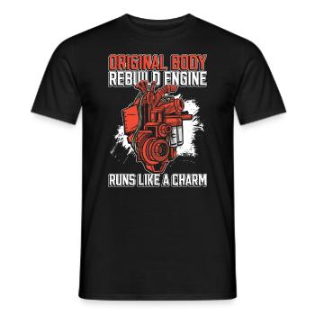 Herz-Operation Herzinfarkt Bypass - Männer T-Shirt - Schwarz - Vorne - AI Model Male 178 light (178cm)