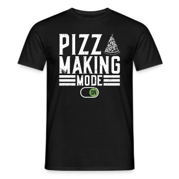 Pizza Making Mode Hobby Pizzabäcker - Men's T-Shirt - black - Front - AI Model Male 178 light (178cm)