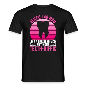 Zahntechniker Mutter Zahnlabor Mama - T-shirt homme - noir - Devant - AI Model Male 178 light (178cm)