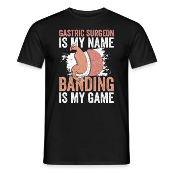 Magenchirurg Und Adipositasmanschette - Männer T-Shirt - Schwarz - Vorne - AI Model Male 178 light (178cm)