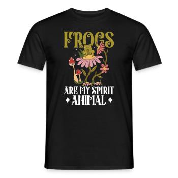 Frösche Fangen Frosch Kinder Kröten - Männer T-Shirt - Schwarz - Vorne - AI Model Male 178 light (178cm)