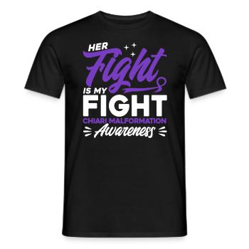Chiari Malformati, survivant d’une malformation - T-shirt homme - noir - Devant - AI Model Male 178 light (178cm)