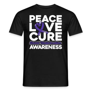 Chiari Malformation Bewusstsein Lila Schleife Chia - Männer T-Shirt - Schwarz - Vorne - AI Model Male 178 light (178cm)