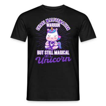 Chiari Malformation Support Chiari Painting Format - T-shirt homme - noir - Devant - AI Model Male 178 light (178cm)