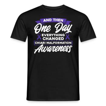 Chiari Malformation Support Chiari Painting Format - T-shirt homme - noir - Devant - AI Model Male 178 light (178cm)