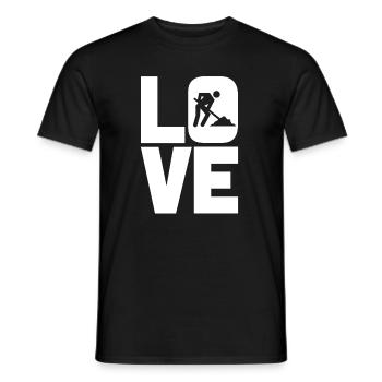 Aimer les constructeurs de travailleurs de la construction - T-shirt homme - noir - Devant - AI Model Male 178 light (178cm)