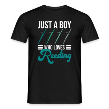 Fagott Orchester Junge Und Holzblasinstrument - T-shirt homme - noir - Devant - AI Model Male 178 light (178cm)