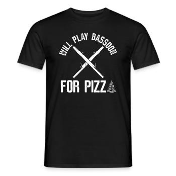 Orchestre Holzbläser Fagott - T-shirt homme - noir - Devant - AI Model Male 178 light (178cm)