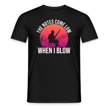 Holzblasinstrument Und Fagottist Fagottspieler - Männer T-Shirt - Schwarz - Vorne - AI Model Male 178 light (178cm)