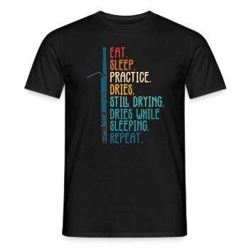 Fagott Rohrblatt Und Orchester Holzbläser - T-shirt homme - noir - Devant - AI Model Male 178 light (178cm)