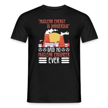 Nuklearingenieur Und Kernenergie - Männer T-Shirt - Schwarz - Vorne - AI Model Male 178 light (178cm)