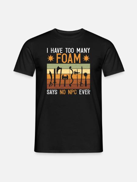 Rollenspiele Und Live-action-rollenspiele Larp - Männer T-Shirt - Schwarz