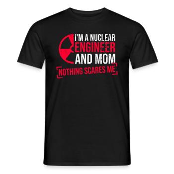 Kernkraftwerk Und Kernenergie Mutter - Männer T-Shirt - Schwarz - Vorne - AI Model Male 178 light (178cm)