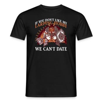 Larping Und Rpg Live Action Rollenspiel Larp - Men's T-Shirt - black - Front - AI Model Male 178 light (178cm)