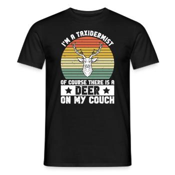 Taxidermie Profi Und Präparator - Men's T-Shirt - black - Front - AI Model Male 178 light (178cm)