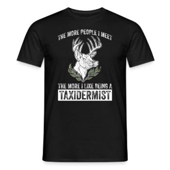 Taxidermie Präparator Tiermontage - Männer T-Shirt - Schwarz - Vorne - AI Model Male 178 light (178cm)