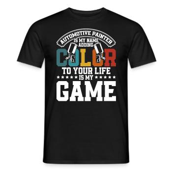 Brings Color to Your Life Car Paint Gift - Men's T-Shirt - black - Front - AI Model Male 178 light (178cm)