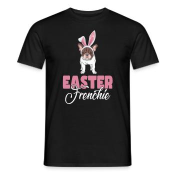 Oster French Bulldog - Männer T-Shirt - Schwarz - Vorne - AI Model Male 178 light (178cm)