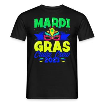 Mardi Gras Cruise Crew 2023 Mardi Gras Geschen - Men's T-Shirt - black - Front - AI Model Male 178 light (178cm)