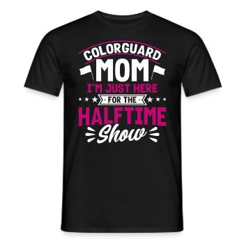 Colorguard Mom hier für die Halbzeitshow Fahnenwac - Männer T-Shirt - Schwarz - Vorne - AI Model Male 178 light (178cm)