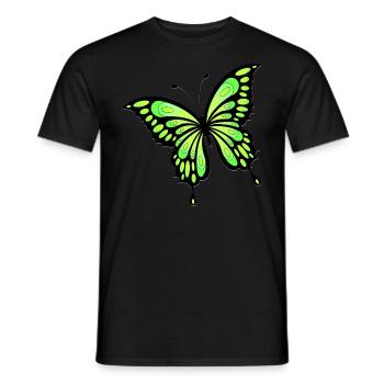 Butterfly - Men's T-Shirt - black - Front - AI Model Male 178 light (178cm)