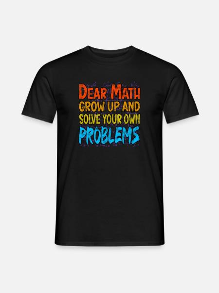 Mathematik Mathelehrer Pi Gleichung - Männer T-Shirt - Schwarz