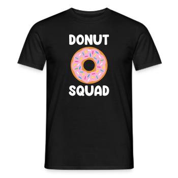 Donut Sprinkles Doughnut Fried Dough Sweet Dessert - Men's T-Shirt - black - Front - AI Model Male 178 light (178cm)