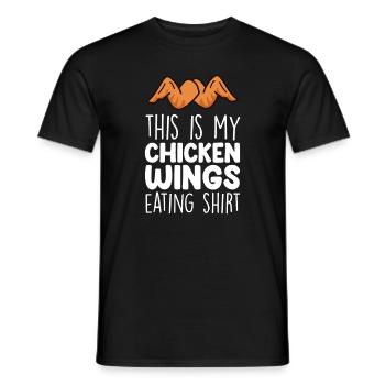 Chicken Wings Funny Food Lover Chicken Wings - Men's T-Shirt - black - Front - AI Model Male 178 light (178cm)
