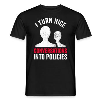 Insurance Sales Marketing Design Für - Men's T-Shirt - black - Front - AI Model Male 178 light (178cm)