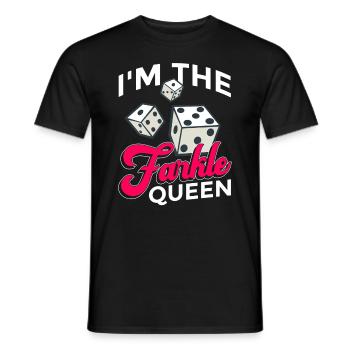 Farkle Girl Dice Game Design Für Farkle Queen - T-shirt homme - noir - Devant - AI Model Male 178 light (178cm)
