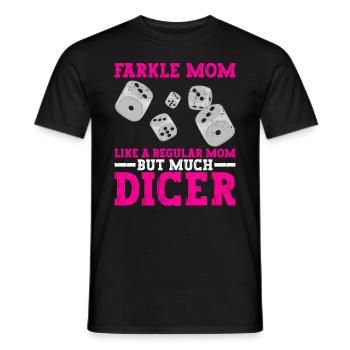 Farkle Mom Design Für Farkle Dice Mutter - T-shirt homme - noir - Devant - AI Model Male 178 light (178cm)