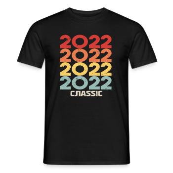 2022 Jubiläum im klassischen Vintage-Stil 2022 - Männer T-Shirt - Schwarz - Vorne - AI Model Male 178 light (178cm)