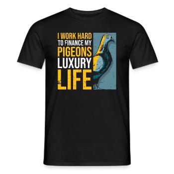 Taubenzüchter Und Taubenzucht Taubenrasse - Männer T-Shirt - Schwarz - Vorne - AI Model Male 178 light (178cm)