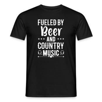 Liebe Country Musik Design Zitat Country Musik - Männer T-Shirt - Schwarz - Vorne - AI Model Male 178 light (178cm)
