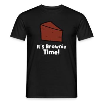 Brownie Essen Backen Lustige Brownies Liebhaber Bäcker - Männer T-Shirt - Schwarz - Vorne - AI Model Male 178 light (178cm)