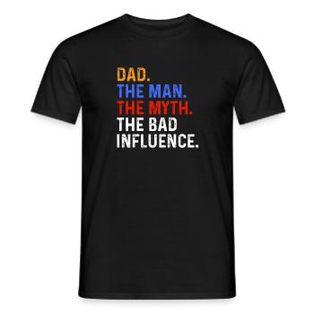 Papa Zitat Männer Papa Geburtstag Vatertag Papa - Männer T-Shirt - Schwarz - Vorne - AI Model Male 178 light (178cm)
