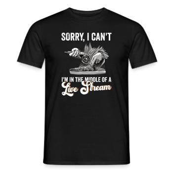 Fliegenfischer-design Für Bachforelle - T-shirt homme - noir - Devant - AI Model Male 178 light (178cm)