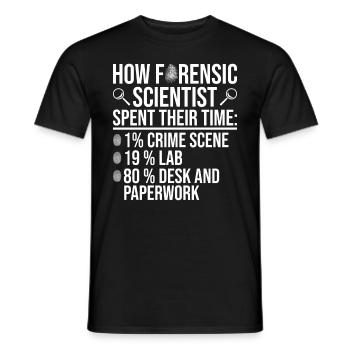 Crime Scene Investigator Design Für Forensiker - T-shirt homme - noir - Devant - AI Model Male 178 light (178cm)