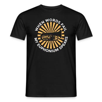 Euphonium-design Für Blechbläser - T-shirt homme - noir - Devant - AI Model Male 178 light (178cm)