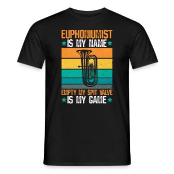 Euphoniumist Design Für Euphonium-player - Men's T-Shirt - black - Front - AI Model Male 178 light (178cm)