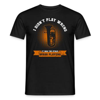 Blasorchester Design Für Euphonum-spieler - Männer T-Shirt - Schwarz - Vorne - AI Model Male 178 light (178cm)
