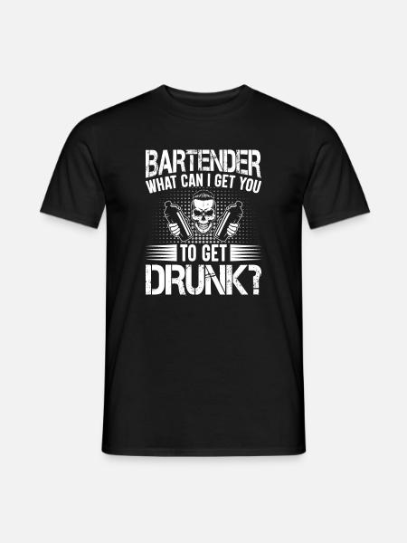 Waitress Bartender Waiter Server - Men's T-Shirt - black