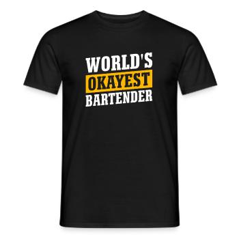 Kellnerin Barkeeper Kellner Kellner - Männer T-Shirt - Schwarz - Vorne - AI Model Male 178 light (178cm)