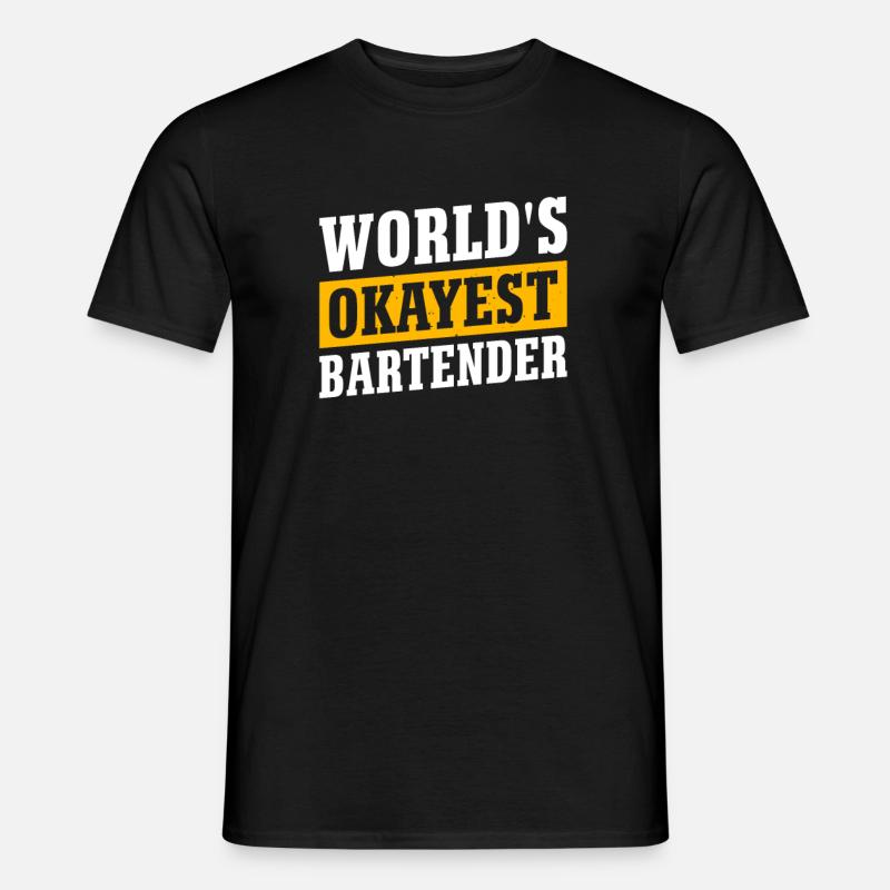 Waitress Bartender Waiter Server - Men’s T-shirt - black