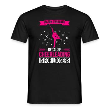 Baton Twirler Design Für Majorette Tanz - T-shirt homme - noir - Devant - AI Model Male 178 light (178cm)